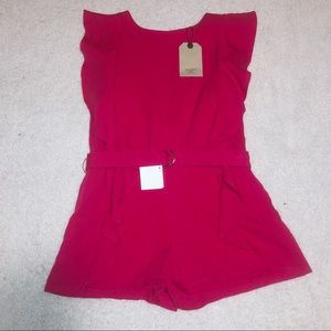 Zara Girls Pink Romper Size 11/12